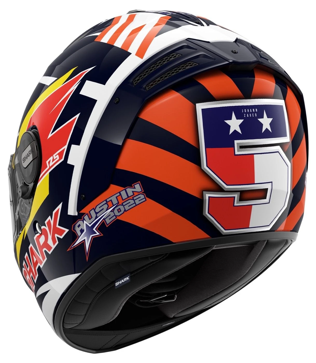 Shark Spartan RS Replica Zarco Austin Motorhelm 2 Shark Spartan RS Replica Zarco Austin Motorhelm - Afbeelding 2