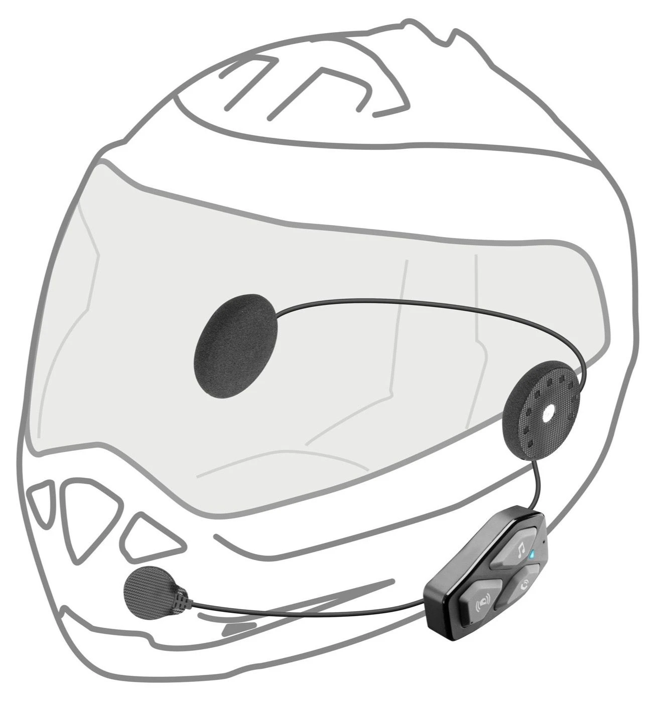 Richa U-COM 3 HD Bluetooth Headset 3 Richa U-COM 3 HD Bluetooth Headset - Afbeelding 3