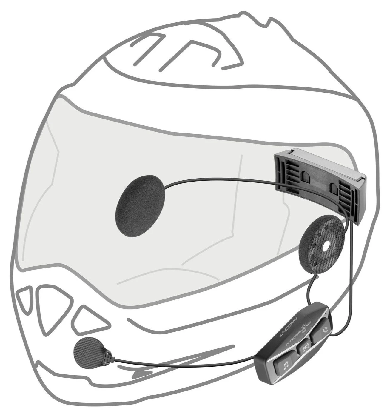 Richa U-COM 4 Twin Bluetooth Headset 3 Richa U-COM 4 Twin Bluetooth Headset - Afbeelding 3