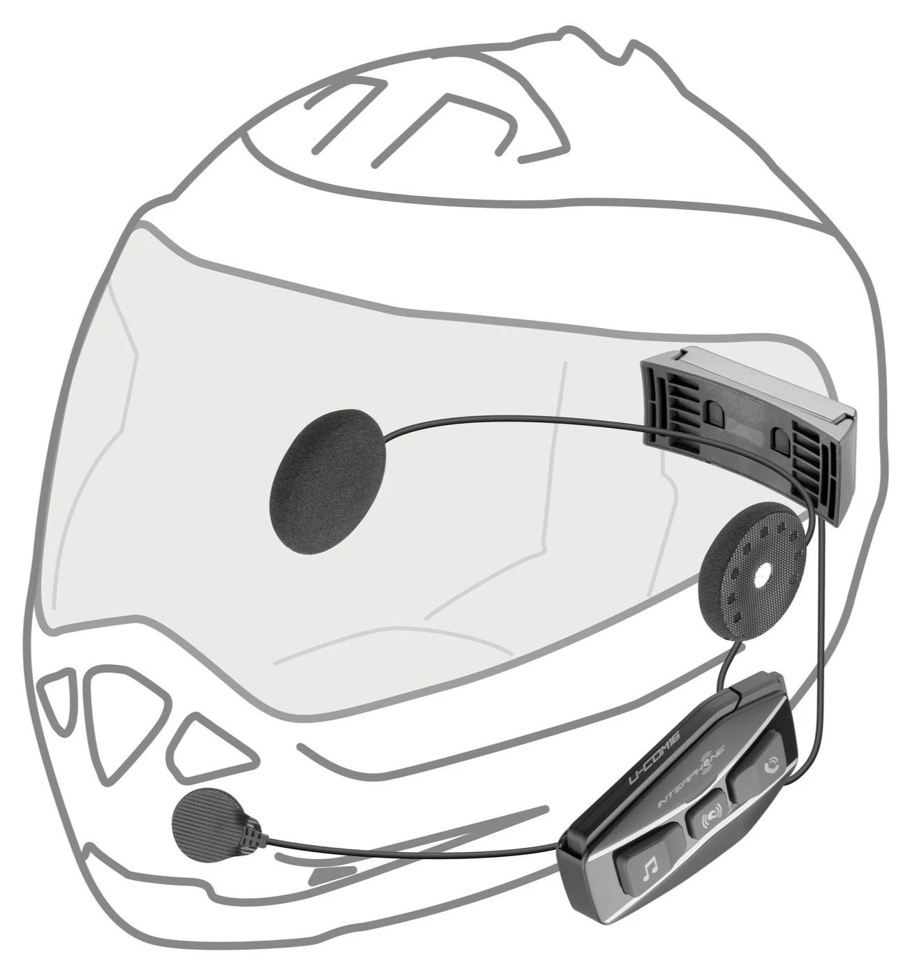 Richa U-COM 16 Mesh Headset 4 Richa U-COM 16 Mesh Headset - Afbeelding 4